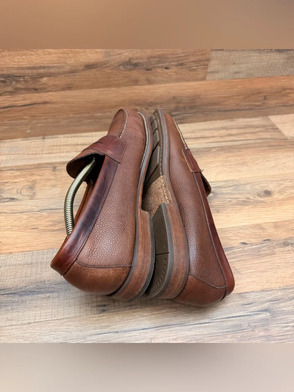 GH Bass Weejuns Leather Penny Loafers Size 13 Men Dark Brown Slip On Shoes